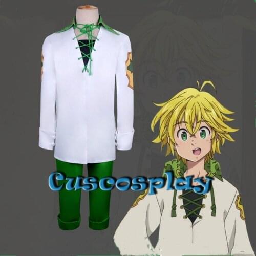 Nanatsu No Taizai Meliodas Cosplay The Seven Deadly Sins Dragons Sin of Wrath Meliodas Cosplay Costume Uniform Outfit Halloween