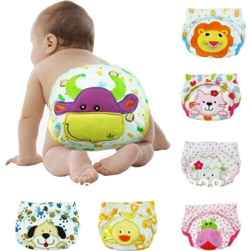 Factory directly on sell 80% free discouunt baby diaper cloth Comforable water proof Embroidered Baby Training Pants