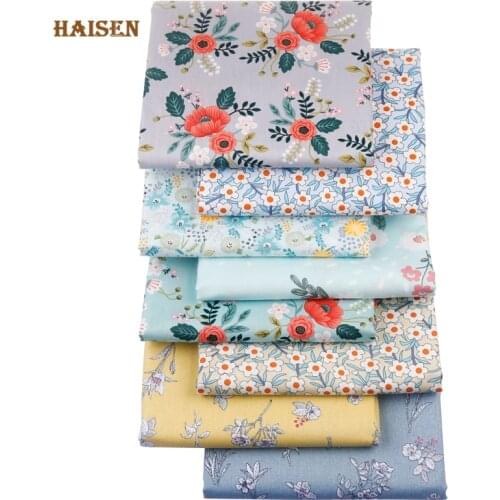 Floral Series Printed Twill Fabric Home Textile Cloth For DIY Sewing Baby&Child Quilting Bedsheet Clothing Dress Skirt Material