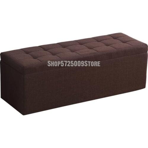 Cloth Art Shoes Changing Stool Shoe Cabinet Can Sit Shoes Wearing Stool Household Sofa Rectangular Storage Fitting Room Bench Be