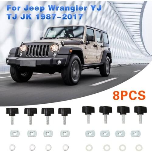 Thumbscrew Washer Nut Set Hardtop Quick Release Outdoor Parts Personal Car Accessories for Jeep Wrangler YJ TJ JK 87-17
