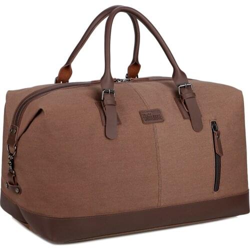 Men Large Capacity Canvas Travel Bag Crossbody Bag Weekend Duffel Bag High Quality Vintage Luggage Bags Simple Tote Bag