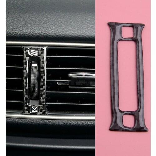 Interior Rear Air Vent Outlet Trim Cover Car Carbon Fiber fit for Infiniti Q50 Q60 2014 2015 2016 2017 2018 2019