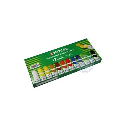 Sakura Japanese 12 Colors Transparent Watercolor Paint Illustration Paint Imported Comic Water Color Paint 12ml MW12PE