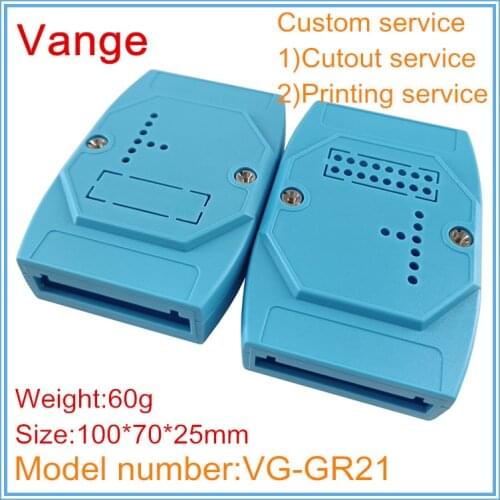 1pcs/lot electronics module junction box 100*70*25mm ABS plastic housing enclosure adam din rail project case