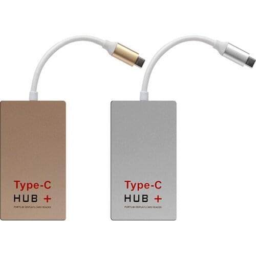 10pcs/lot Multifuncation 5 in 1 Combo USB 3.1 Type C Male to 4K HDMI USB 3.0 HUB SD Card Reader USB-C Type C Charger Adapter