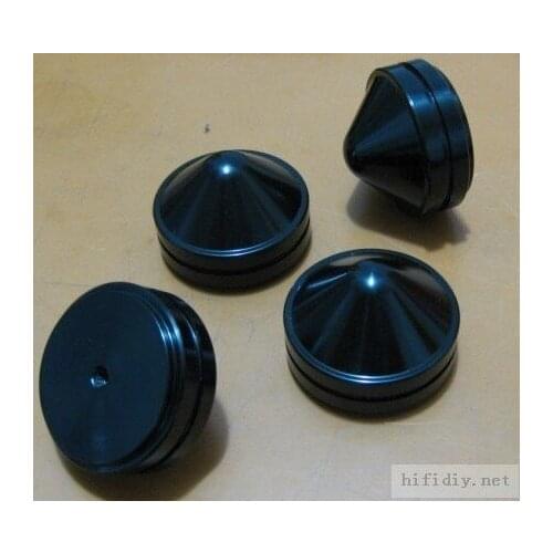 4pcs Diameter 30mm High 21mm Aluminum Speaker Shock Pad / HIFI Mini Amplifier Feet Shock spikes Black and Silver