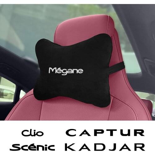 Car Seat Head Neck Rest Cushion Headrest Pillow Pad For Renault Megane Clio Captur Kadjar Scenic Laguna Zoe Fluence Accessories