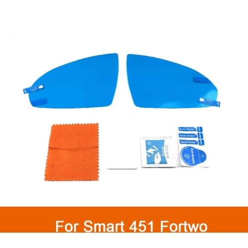 Car Anti Fog Rainproof Rearview Mirror Protective Film For Benz Smart 451 Fortwo 2009-2014 Waterproof Car Stickers Accessories