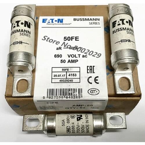 Free Shipping 10Pcs/lot New original American BUSSMANN Fast fuse BS88: 4 50FE 50A 690V FUSE