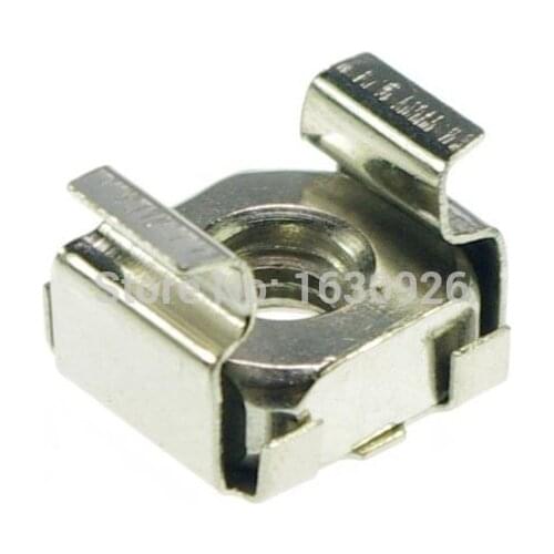 Free shipping 25 pieces Metric Steel M5 Retainer Cage Clip On Square Nuts Freeship to Worldwide