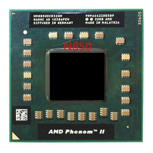 Free shipping cpu laptop N850 HMN850DCR32GM CPU 1.5M Cache/2.2GHz/Socket S1 triple Core Laptop processor N 850 N-850