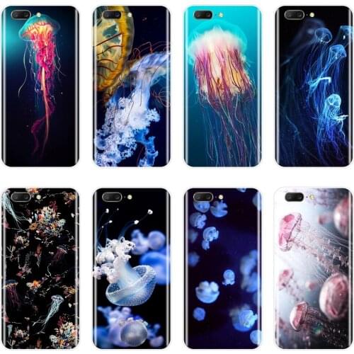 TPU Back Cover For OnePlus 6 6T 5 5T 3 3T Blue Jellyfish Ovean Animal Sea Soft Silicone Phone Case For One Plus 3 3T 5 5T 6 6T