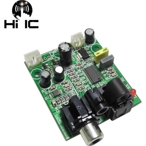 DAC Digital Decoder CS8416+CS4344 Optical Fiber Coaxial Digital Signal Input Stereo Audio Output Decod For Amplifier DIY