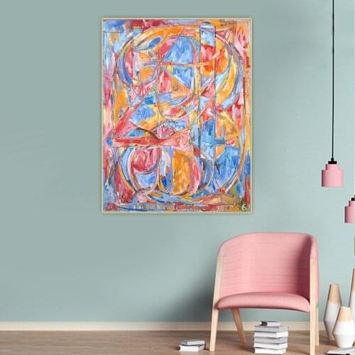 Citon Jasper Johns《0 through 9》Canvas Art Oil Painting Artwork Poster Picture Wall Decorations Home Living Room Decor