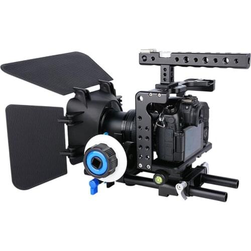 Yelangu GH5 Camera Cage Professional Film Movie Making Video Stabilizer Rig for Panasonic Lumix DC-GH5 GH5S GH4 with Top Handle