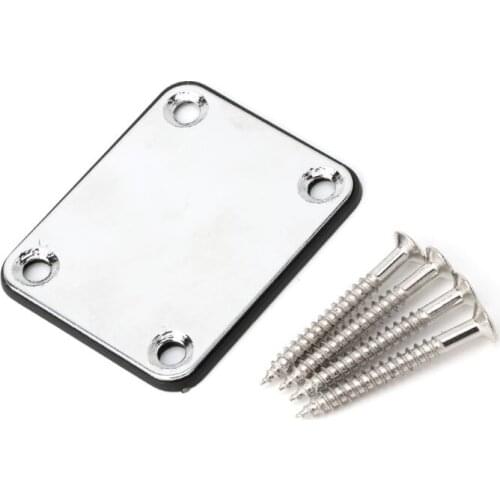 Electric Guitar Neck Plate Fix Tele Guitar Neck Joint Board 4 Screws