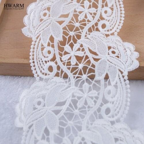 HWARM 5yard 12.2cm Window Curtains Handmade Wedding Screen Lace Arts Craft Fabric Ribbon DIY Women Skirt Accessories Sewing Trim