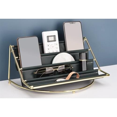 Cutelife Nordic Black Leather Metal Storage Shelf Creative Dish Kitchen Cabinet Storage Shelf Bedroom Organizer Table Shelf Rack