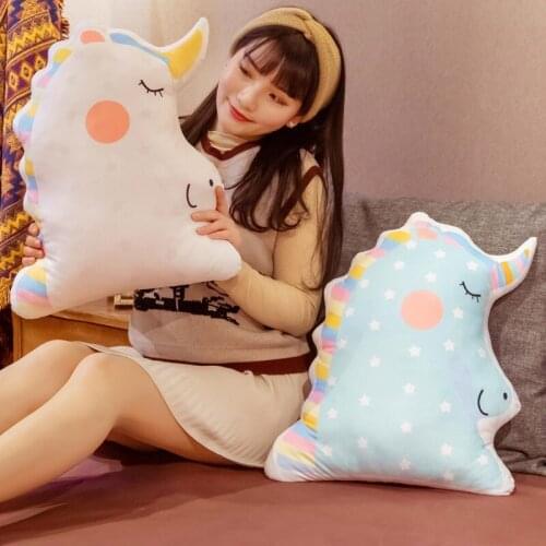 New Huggable Cushions Pillow For Sofa White Pillow Angel Unicorn Plush Toys Dolls For Kids Birthday Gift Valentines Day Gifts