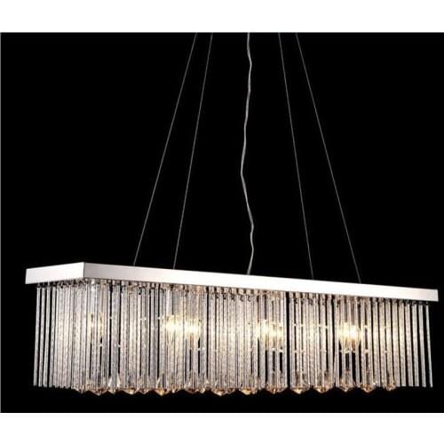 NEW Simple Modern Crystal Led Pendant Light For Home Dinging Room Fashion Indoor Lamp With E14 Led Bulbs DHL Free