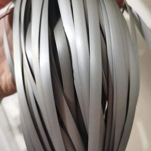 10 Meters Silver Grey PE Flat Synthetic Rattan Material Handmade Weaving Plastic Cane Knit Repair Table Chair Basket