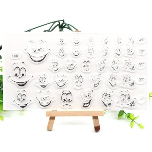 YPP CRAFT Face Transparent Clear Silicone Stamp/Seal for DIY scrapbooking/photo album Decorative clear stamp