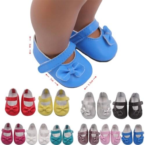 Factory direct sales Cute For 18 inch American doll shoes Americangirl children Glitter Girl Doll Shoes Accessories