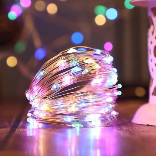 Christmas Decorations for Home 1M-10M Copper Wire LED String Lights Christmas Ornament Xmas Tree Garden Lights New Year 2022