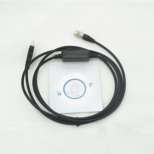 USB Data Download Cable USB to Hirose Connector 6pin Connector for Windows 7 / 8 / 10 / XP For Topcon Sokkia Gowin South Total