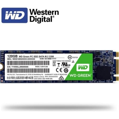 WD Green SSD 480GB 240GB 120GB Internal Solid State Hard Drive Disk TLC M.2 2280 540MB/S NGFF 22*80mm for Laptop