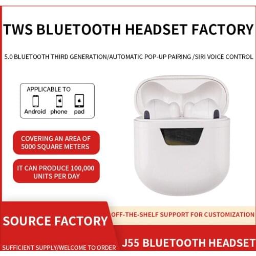 Waterproof true wireless Bluetooth headset TWS in-ear motion stereo touch Bluetooth headset 5.0 battery reminder