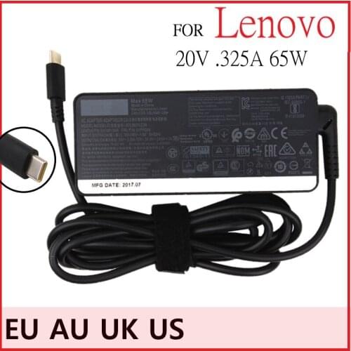 New Type C 20V 3.25A 65W AC Power Adapter Laptop Charger For Lenovo X1 Carbon E431 E531 S431 T440 X230s X240 G410 G500 G505