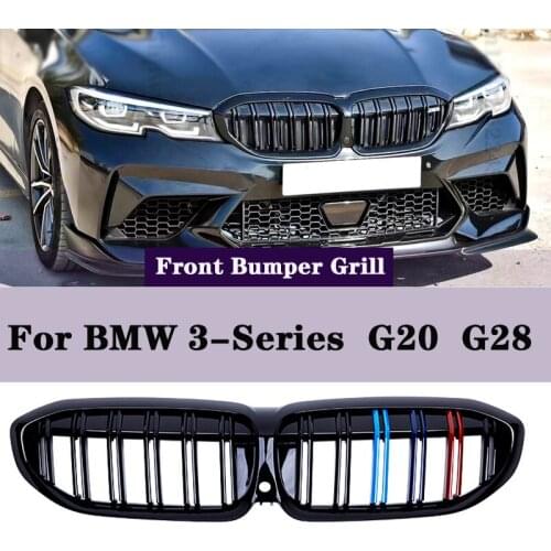 1 Pair M Colour Front Bumper Hood Kidney Grille Racing Grille Replacement For BMW 3-Series G20 G28