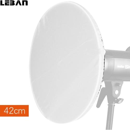 17" 42cm Soft White Translucent Diffuser Sock for Studio Beauty Dish Reflector