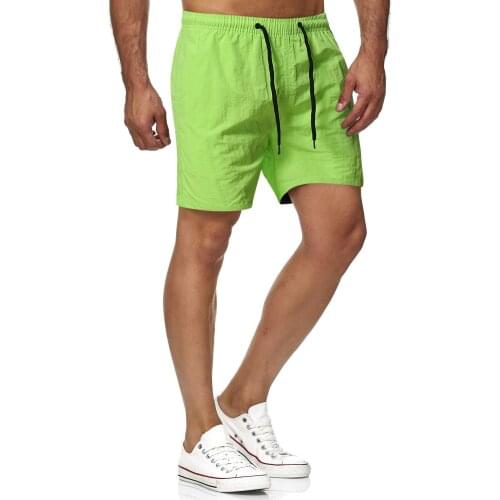 2021 Mens Five-minute Trousers Quick Dry Beach Pants In Solid Color Mens Exercise Shorts