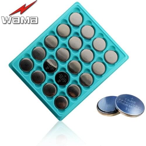 20x Wama CR2430 3V Lithium Button Coin Battery Car Remote Key Electronic Product DL2430 BR2430 ECR2430 KL2430 EE6229