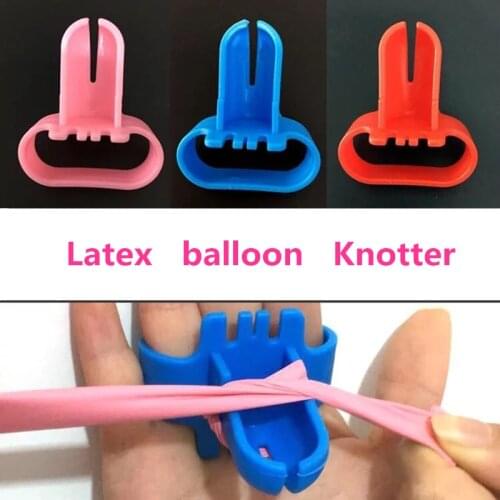New 1Pc High Quality Air Ballon Knotter Latex Balloon Fastener Easily Knot Wedding Decoration Birthday Party Balloon Accessories
