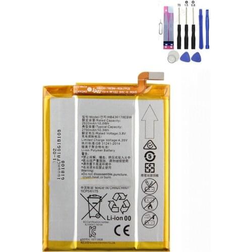 Original HB436178EBW battery 2700mAh for Huawei Mate S CRR-CL00 CRR-UL00 Cellphone batteries+tools + tracking