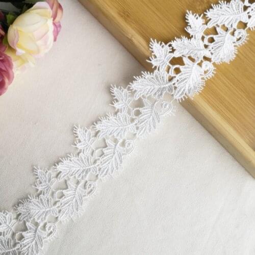 14 yards 6cm Embroidery lace ribbon Necklace material DIY patchwork Dress edge Garment needlework sewing accessories 693