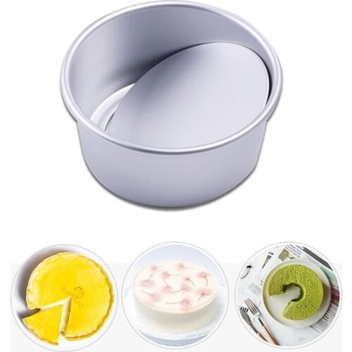 Nonstick Round Cake Baking Pan Tin Aluminum Oven Cake Pan Mold Pizza Cheesecake Baking Pan Microwave Dish Bread Cake Baking Tra