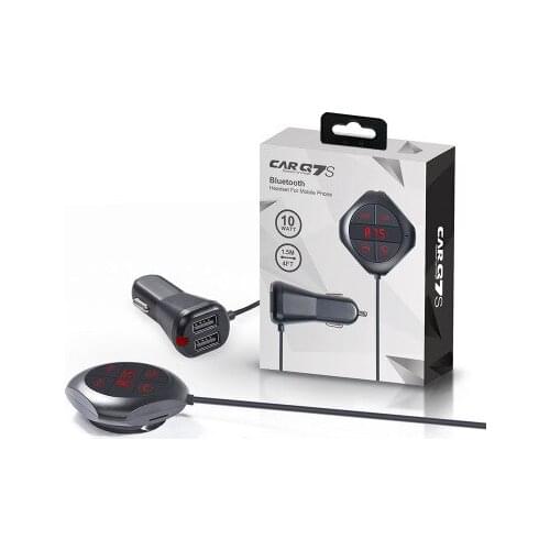 Q7s Car Mounted Handsfree FM Transmitter Vehicle Bluetooth MP3 Music Player Dual - Black,Dual USB Bluetooth Handsfree