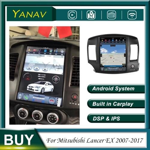 12.1" PX6 For Mitsubishi Lancer EX Car Tesla Screen Android GPS Navigation Multimedia Player 2007-2017 Stereo Receiver Head Unit