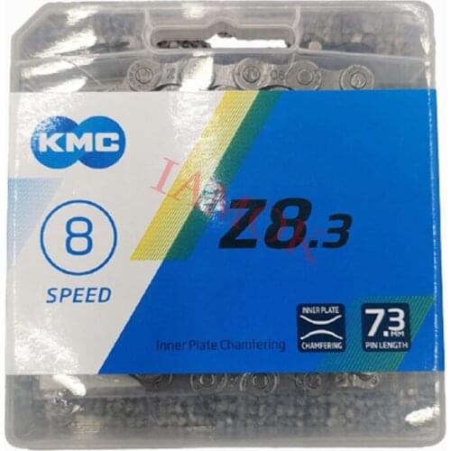 KMC Z8.3 Bike 8 Speed Chain 1/2"x3/32" with MissingLink Iamok 116L Chains for SHIMANO and 8-speed Drivetrains Bicycle Parts
