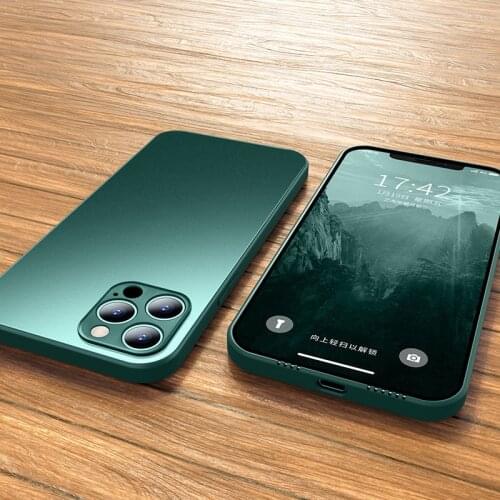 Sumgo Original Square Frosted Tempered Glass Phone Case For iPhone 12 11 Pro Max Mini XS XR X 8 7 Plus SE 2020 Hard Cover