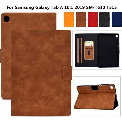 Case for Samsung Galaxy Tab A 10.1 2019 SM T510 T515 Flip Business Leather Cover for Samsung Tab A 10 1 2019 Tablet Case Funda