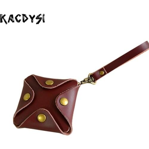 2020 Design Split Leather Unisex Mens Small Coin Purse Women Mini Creative Coins Pouch Fashion Wallet Money Pocket Male Coin Bag