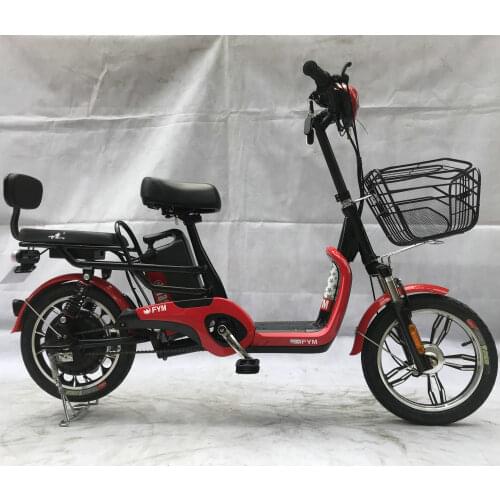 Mini Electric Scooter With Three-Speed Shift Button PEDAL ASSIST E BICYCLE 16inch 48v350w MOTOR 48V12AH BATTERY