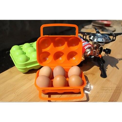 2/4/6/12 Grid Egg Storage Box Container Portable Plastic Egg Holder for Outdoor Camping Picnic Eggs Box Case Kitchen Organizer