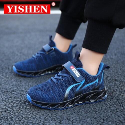 YISHEN Children Running Shoes Boys Sneakers Spring Autumn Breathable Shoes Kids Sport Shoes Outdoor Hollow Sole Tennis Shoes